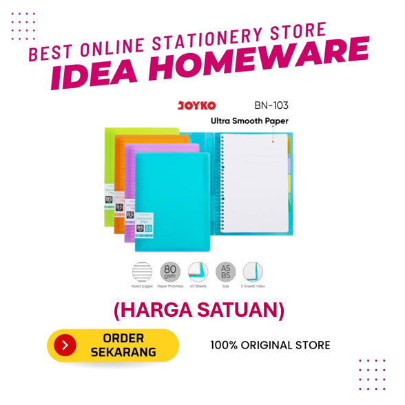 

BINDER NOTE LOOSE LEAF INDEX JOYKO BN-103B5 26 HOLES 231124