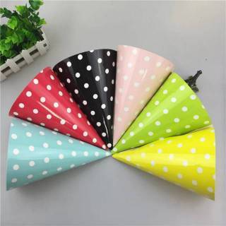 Topi kerucut polkadot besar party hat big dewasa biru pink kuning biru tua muda yellow merah red blu