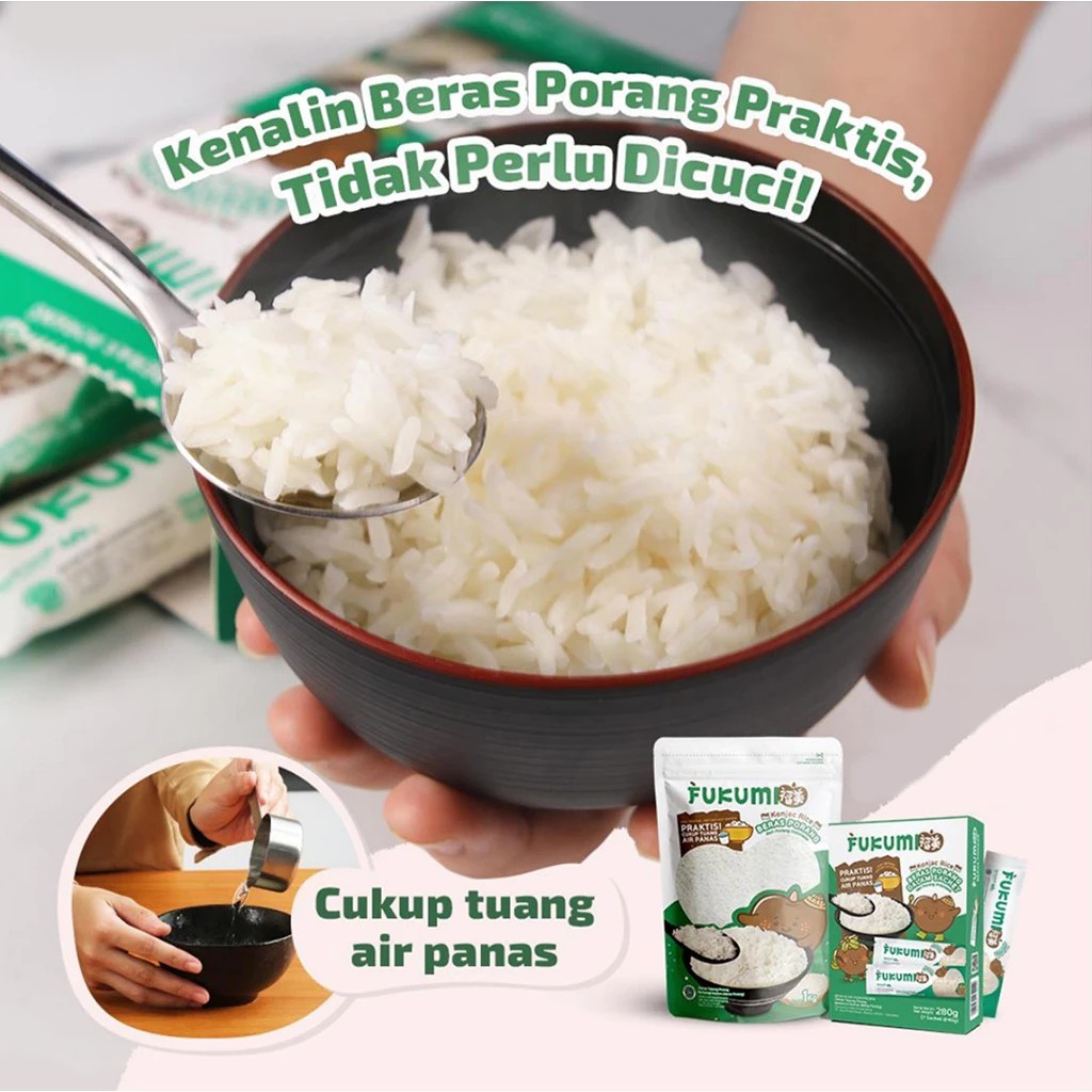 

READY!!! Fukumi Beras Porang Box Sachet - Shirataki/Konjac Rice