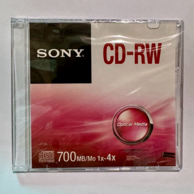 CD-RW 4X SONY SINGLE PACK SLIM CASE