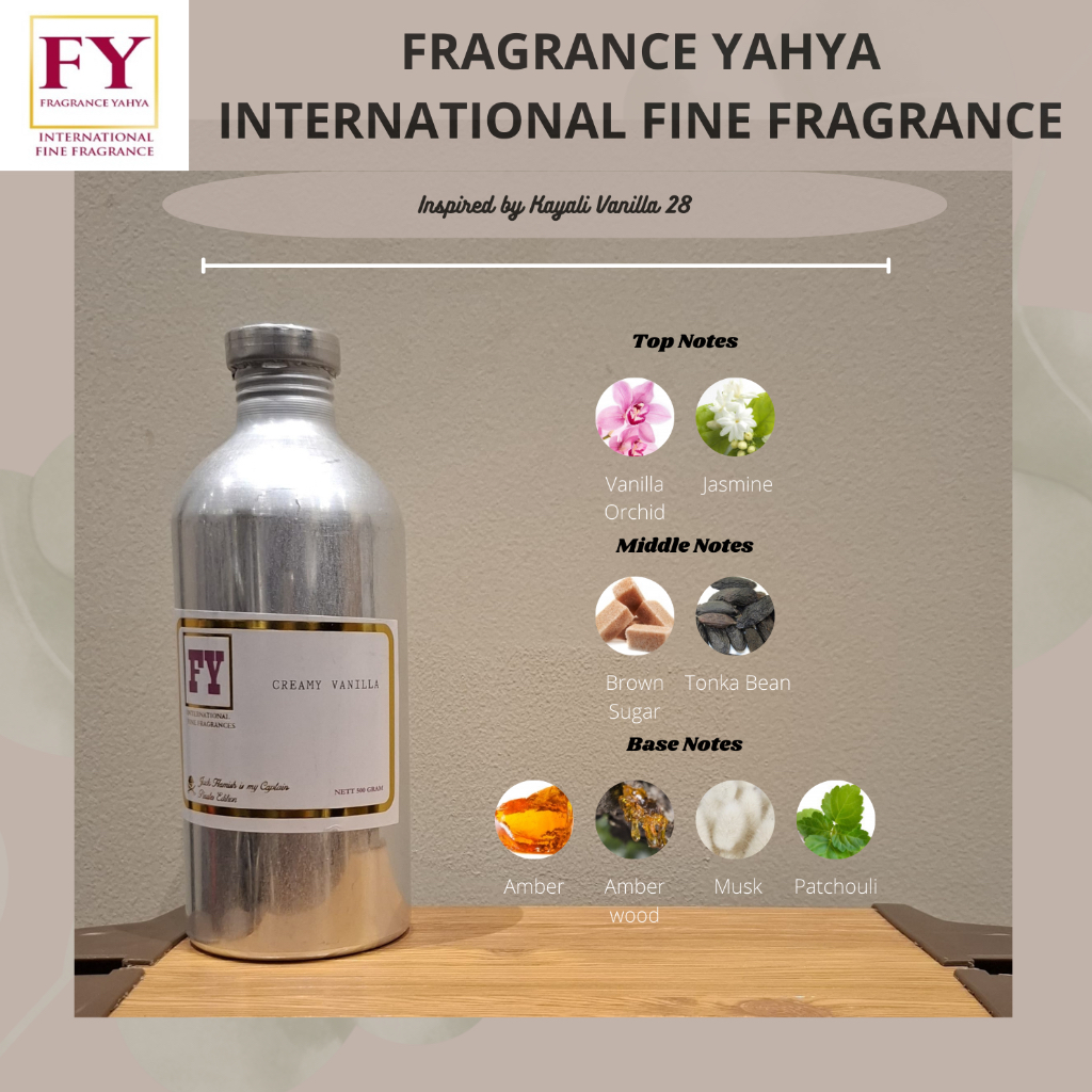 Fragrance Oil (Bibit Parfum) – Creamy Vanilla – Kayali Vanilla 28