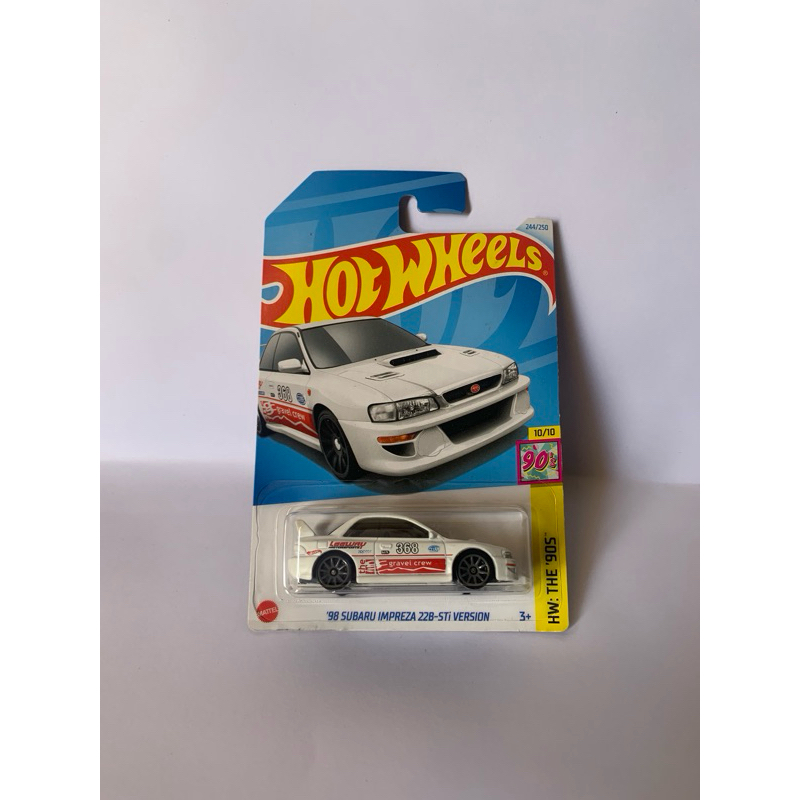 Hotwheels subaru impreza 22b sti version putih