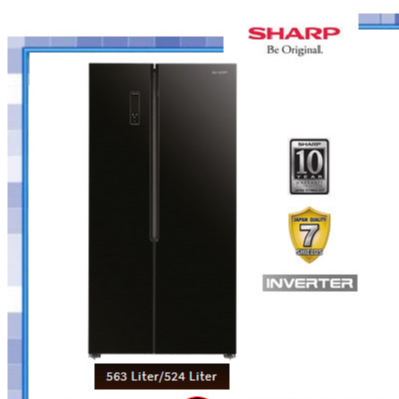 Sharp SJ-IS61G-BK / SJ-IS61GA-BK Kulkas Inverter