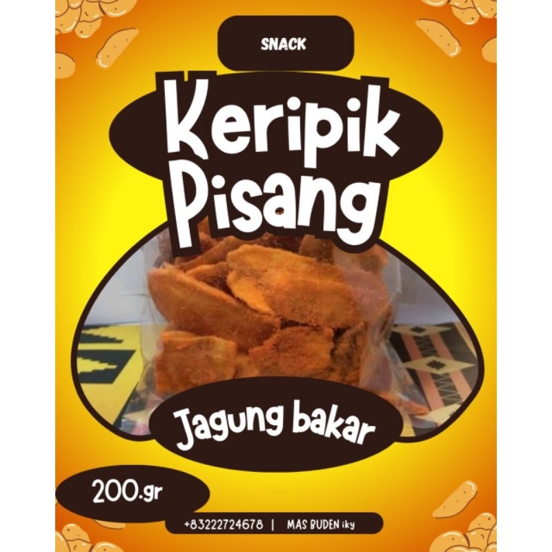 

(COD) keripik pisang rasa jagung bakar renyah dan gurih 200g