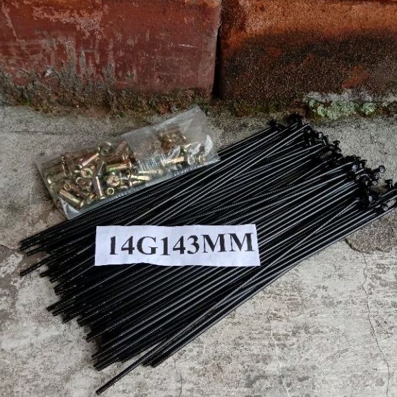 jari jari sepeda 16inch ruji 14G 143mm 36pcs