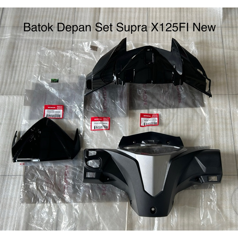 Batok Depan Belakang Visor Supra X125 FI New Ori AHM 53205K41N00ZA 53206K41N00ZA 53204K41N00ZA