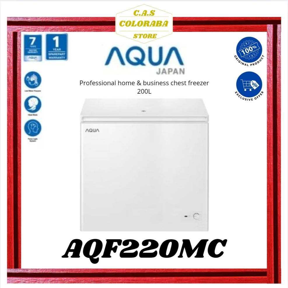 CHEST FREEZER AQUA AQF220MC FREZEER BOX 200L AQF-220MC AQF220 AQF-220