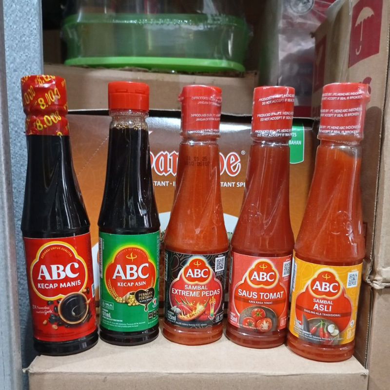 

Kecap Manis Asin Saus Sambal ABC Botol 130 ml
