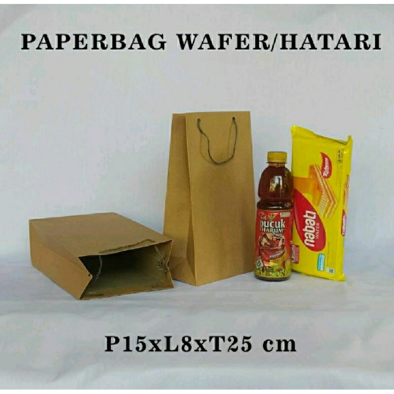 

PAPERBAG POLOS PAPERBAG COKELAT TAS SONGGONG POLOS UKURAN 25X15X8CM HARGA LUSINAN