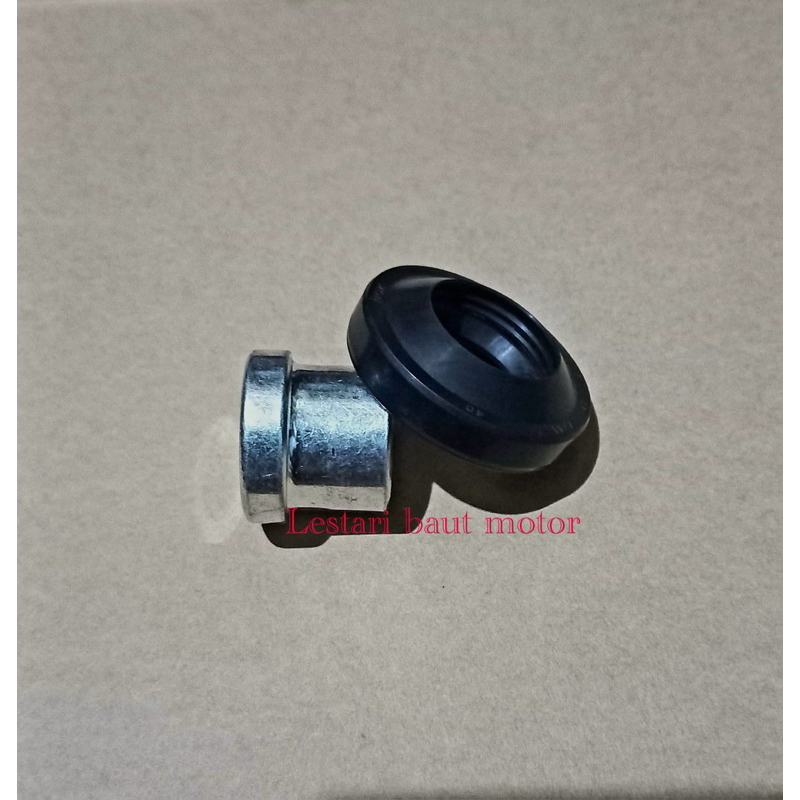 ( 1set 2pcs ) paket seal dan bosh boshing roda depan bagian kiri beat karbu scoopy karbu vario karbu