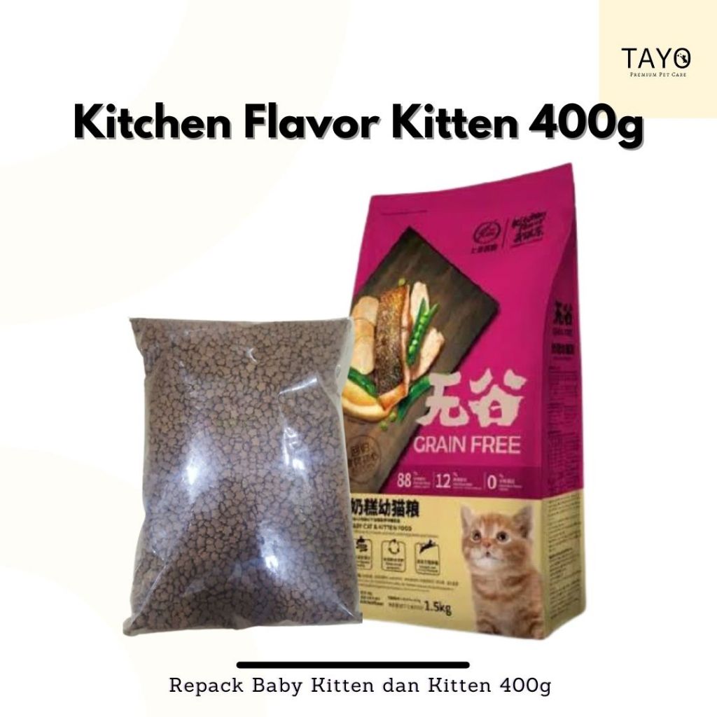 Kitchen Flavor Grain Free 400g Kitten Kitchen Flavour Complete Food For Baby Kitten & Kitten Makanan