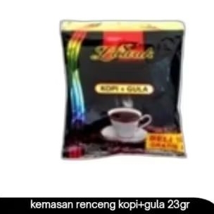 

luwak kopi+gula kemasan sachet/renceng 23gr