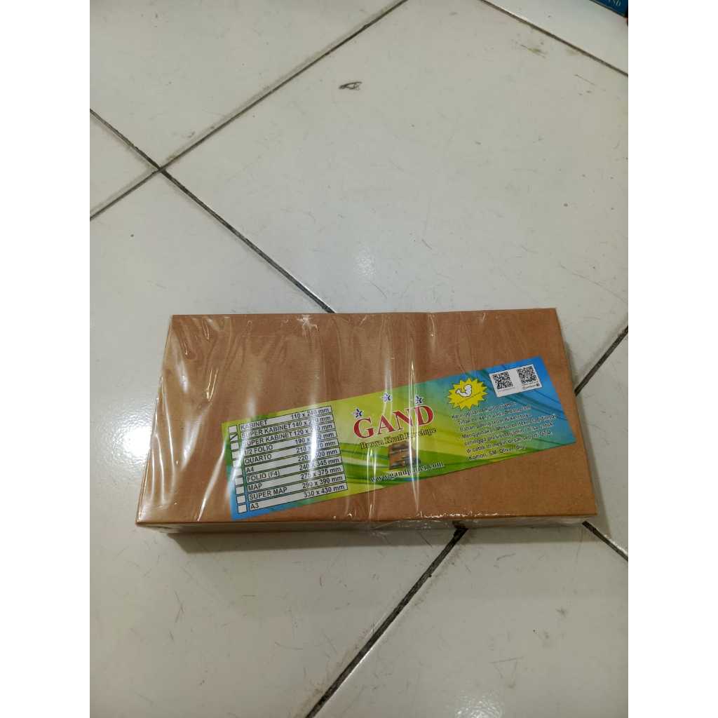 

amplop coklat super kabinet 1 pack isi 100 pcs