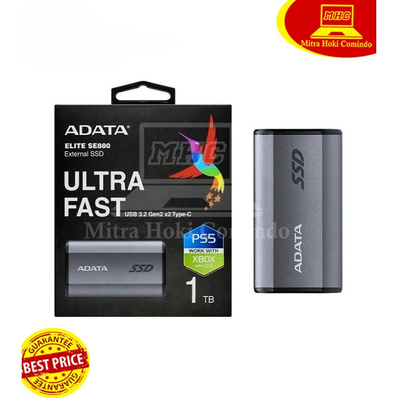 SSD EKSTERNAL ADATA 1TB SSD PORTABLE ADATA SE880 1TB