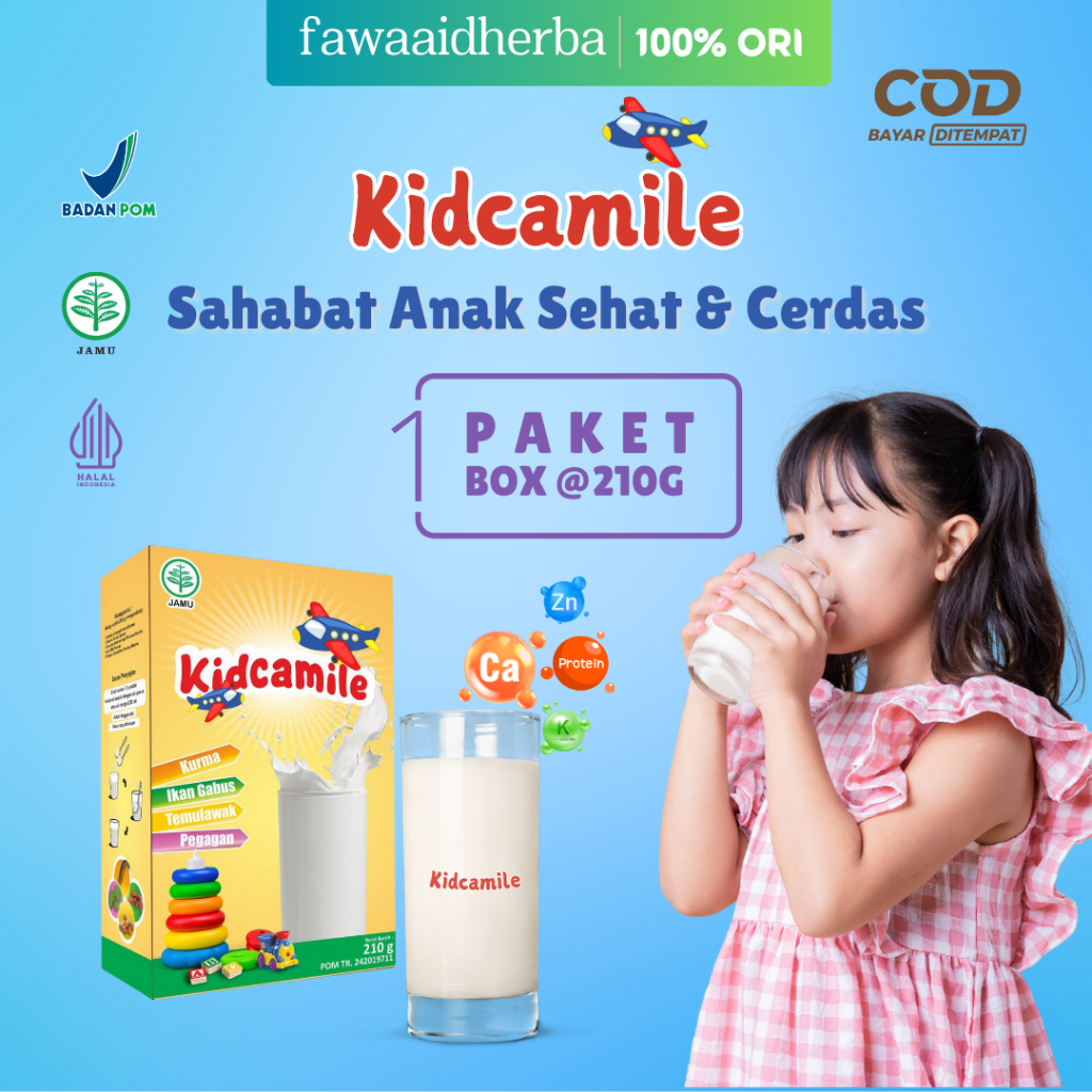 

COD Kidcamile Susu Etawa Kids Solusi Anak Susah Makan dengan Ekstrak Ikan Gabuas dan Herbal