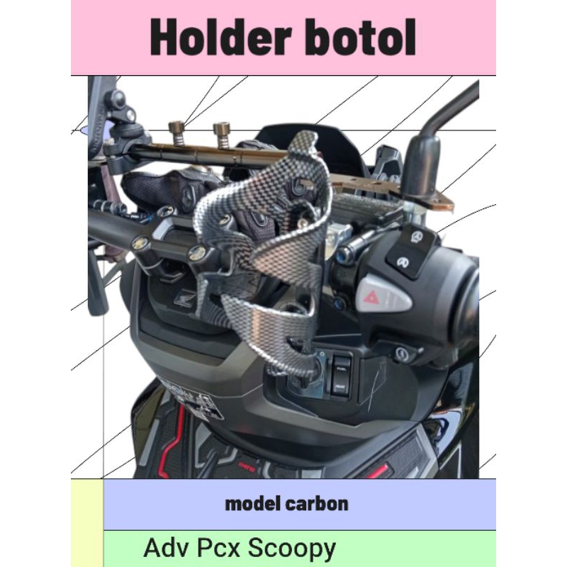 Holder botol minum motor Adv pcx scoopy universal
