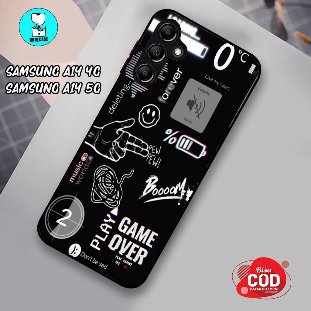 CASE GLOSSY SAMSUNG A14 4G / 5G dan ALL TYPE SMARTPHONE & ANDROID Bisa request tipe Cassing Hp - Cas