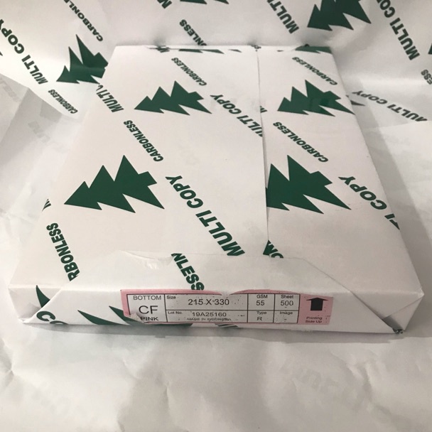 

j8 Laris Kertas NCR BOTTOM MERAH F4 G9