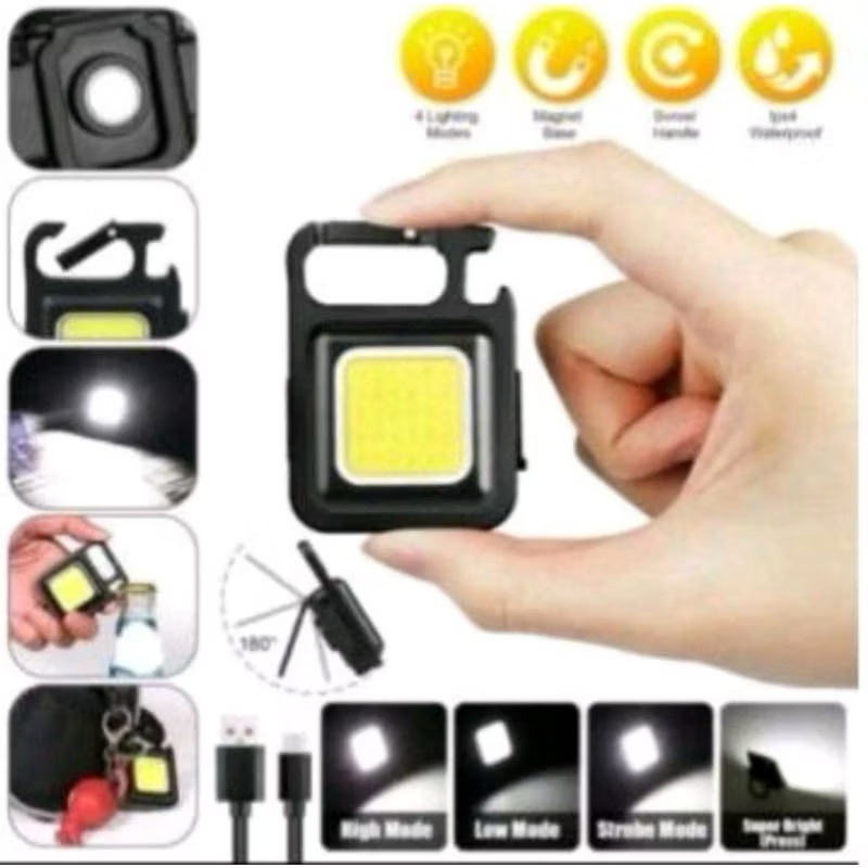 Senter Keychain Besi Gantungan Kunci Portable