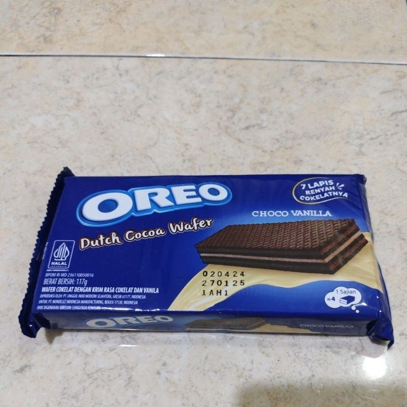 

Halal Wafer Cokelat Oreo Choco Vanila 117g