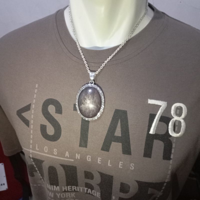 Pendant Liontin Ruby Star Perak Silver 925
