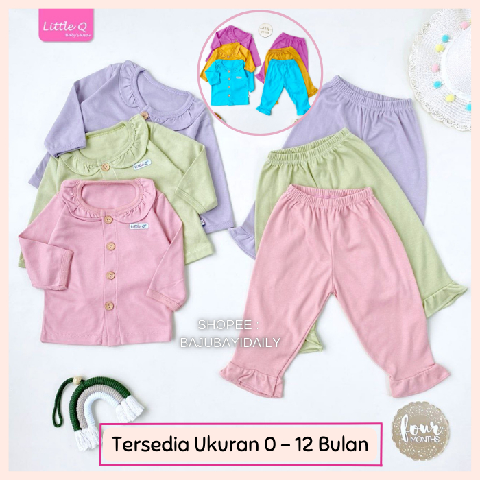 3 STEL (SML WARNA) SETELAN SET PAKAIAN PIYAMA BAJU TIDUR LENGAN PANJANG KANCING DEPAN CELANA PANJANG