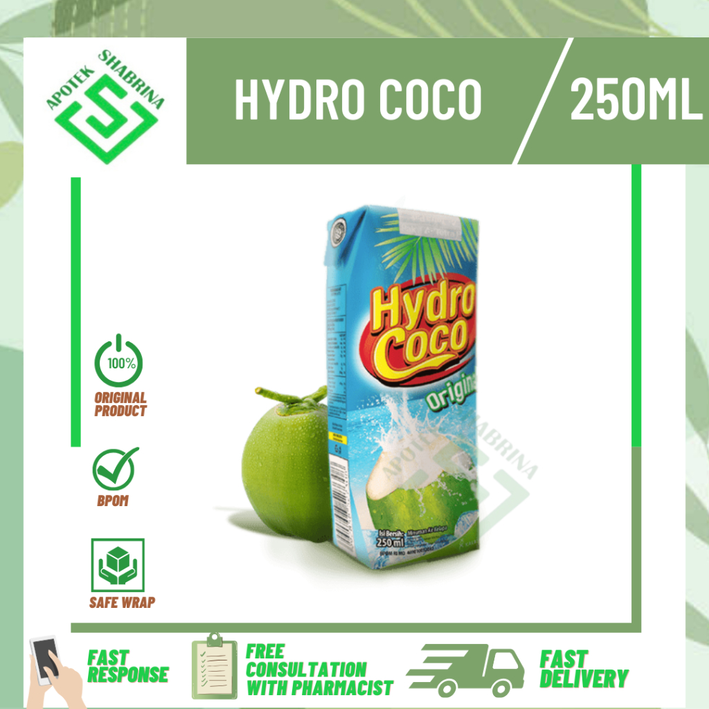 

Hydro Coco 250ml/Minuman kelapa/Hydrococo 250ml