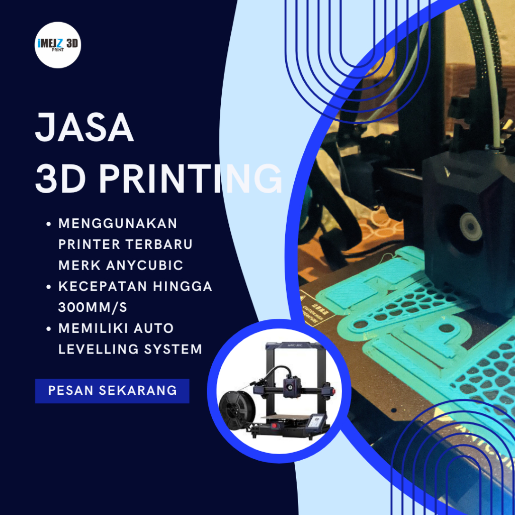 Jasa 3D Print PLA+ & PETG  | Cetak Maket Arsitektur, Figure, Prop Cosplay, dll.