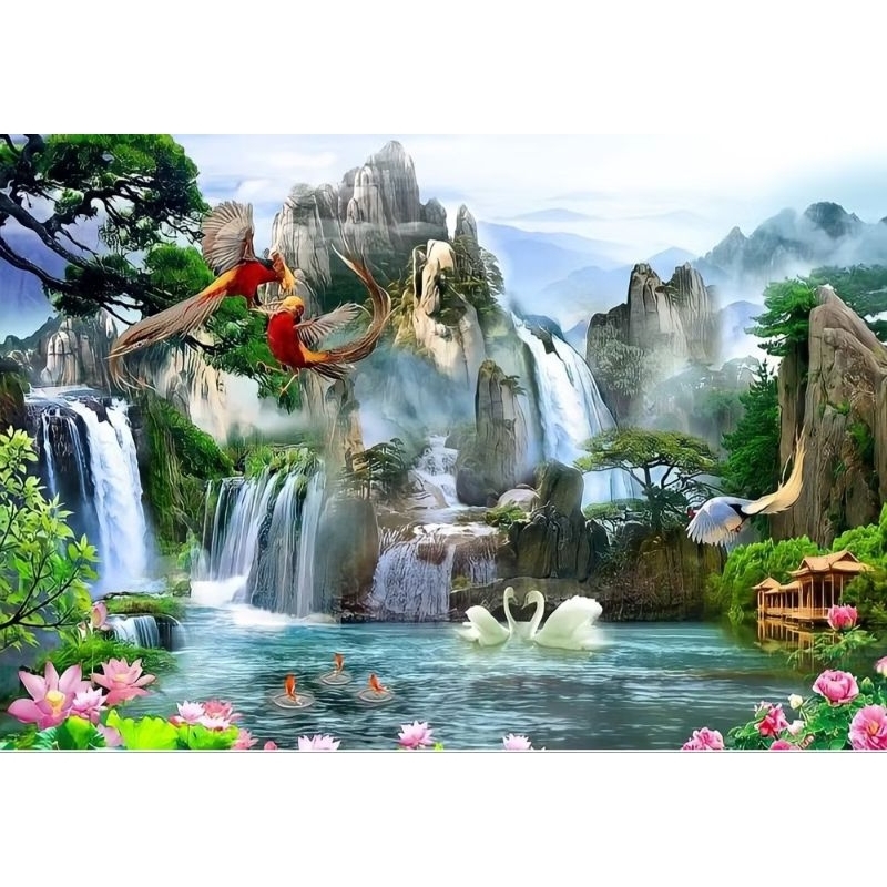 POSTER CETAK JUMBO, PEMANDANGAN, HIASAN DINDING, BISA COD