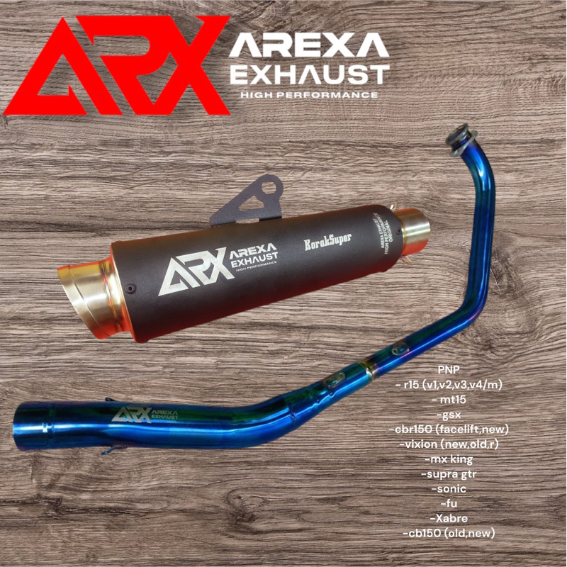 knalpot racing ori ARX promo untuk r15v2 r15v3 r15v4 CBR150r gsx vixion cb150r mxking jupitermx byso