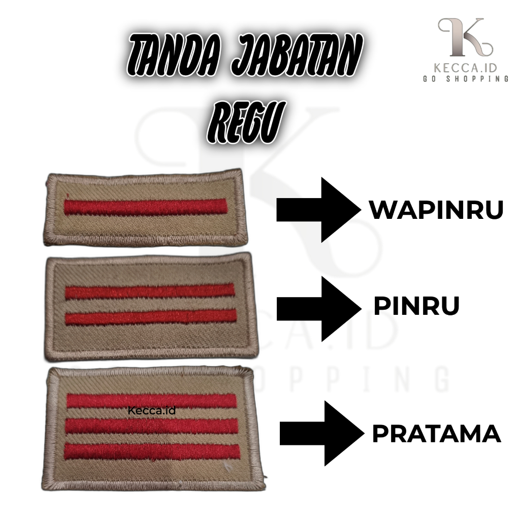 TANDA JABATAN/JABATAN PINRU PIMPINAN REGU PRAMUKA PENGGALANG PRAMUKA