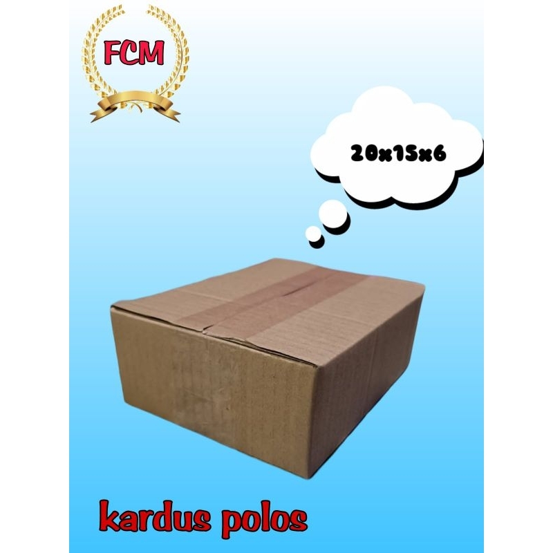 

kardus packing 20x15x6 kardus mini/rardus polos/karton box