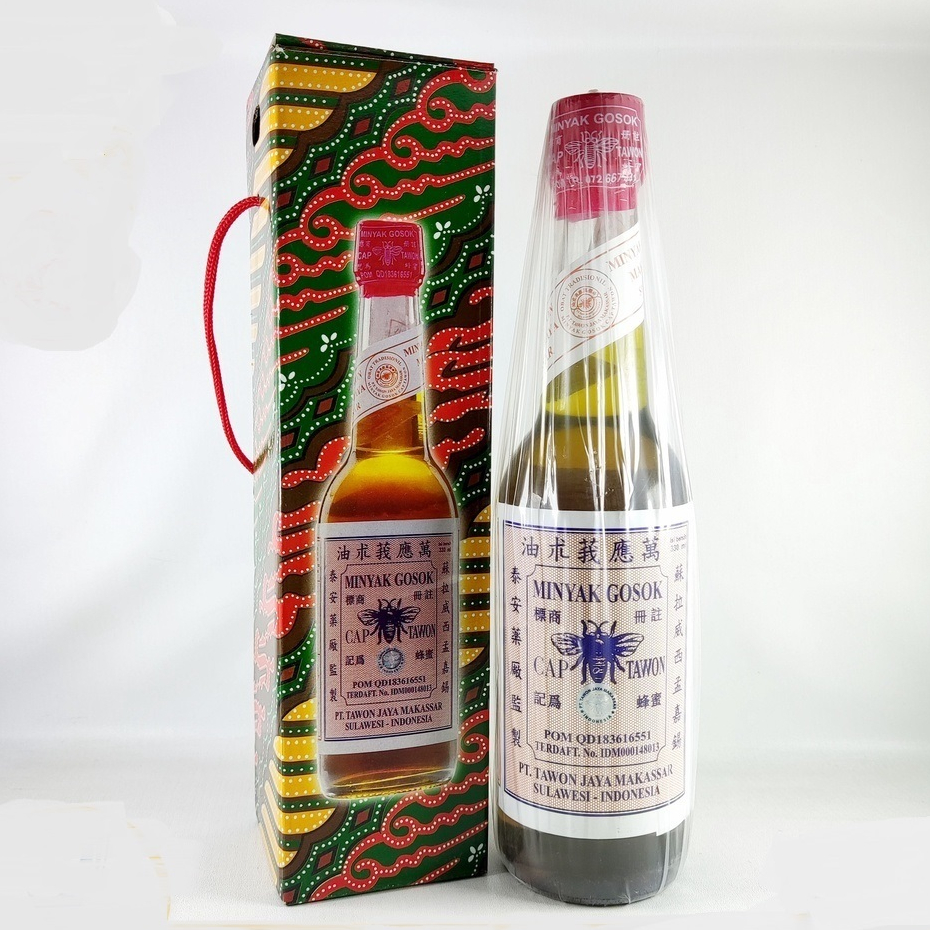 MINYAK GOSOK CAP TAWON TUTUP MERAH 33O ML / TAWON ASLI TUTUP MERAH / TAWON GG