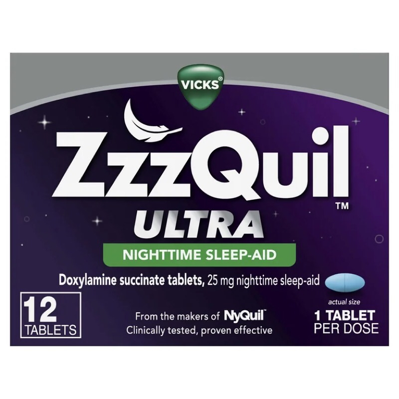 Vicks USA ZzzQuil Ultra Sleep Aid Tablets, Non-Habit Forming, over-the-Counter Medicine