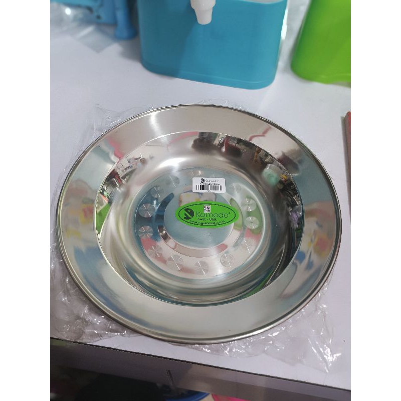 piring makan stainless steel komodo