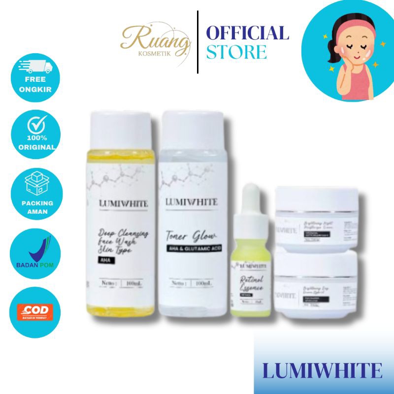 READY LUMIWHITE Skincare Brightening dan Acne Series Lengkap Original