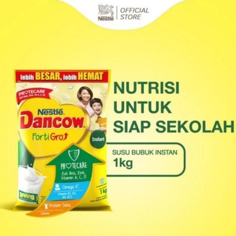 Dancow Fortigro Instant Putih Rasa Full Cream kemasan 1kg