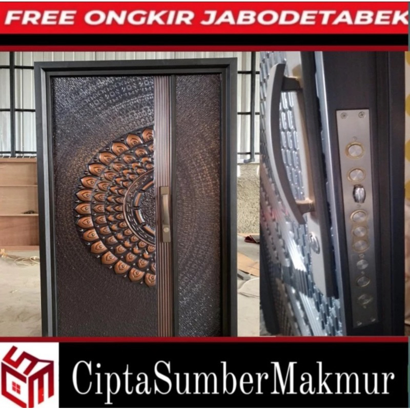 PINTU UTAMA BAJA FORTRESS TYPE OLYMPUS MOTHER AND SON PREMIUM QUALITY