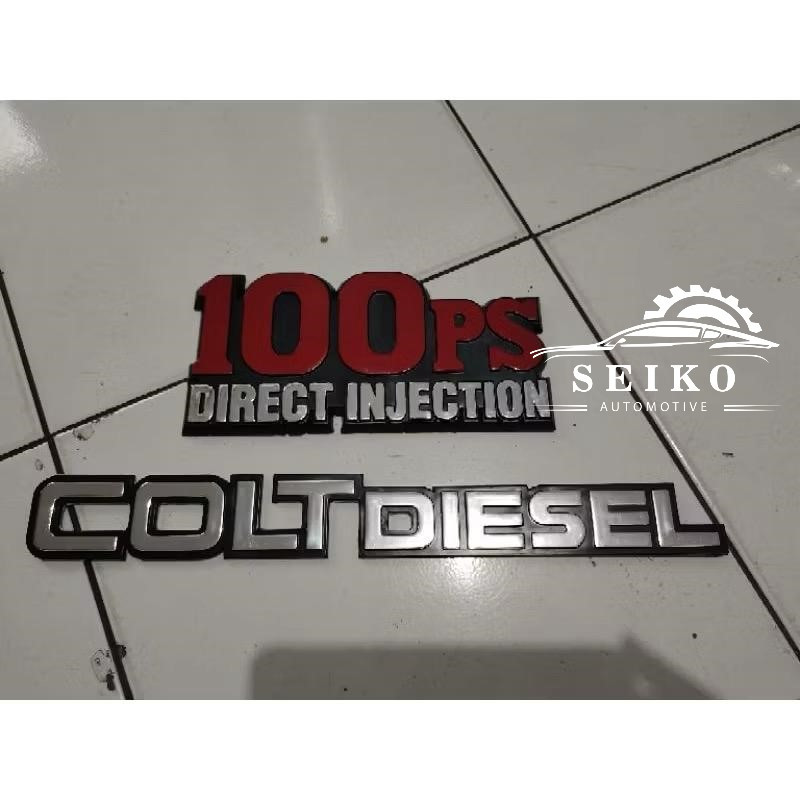 Logo Colt Diesel + 100PS Merah Umplung