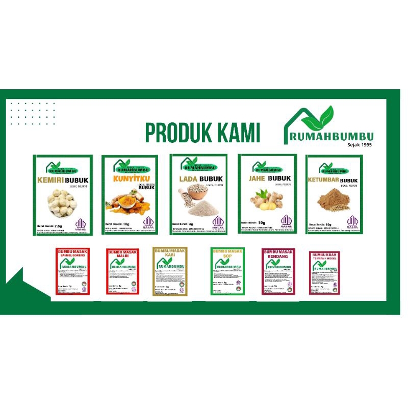 

Bumbu Instan Mix kemasan Renceng