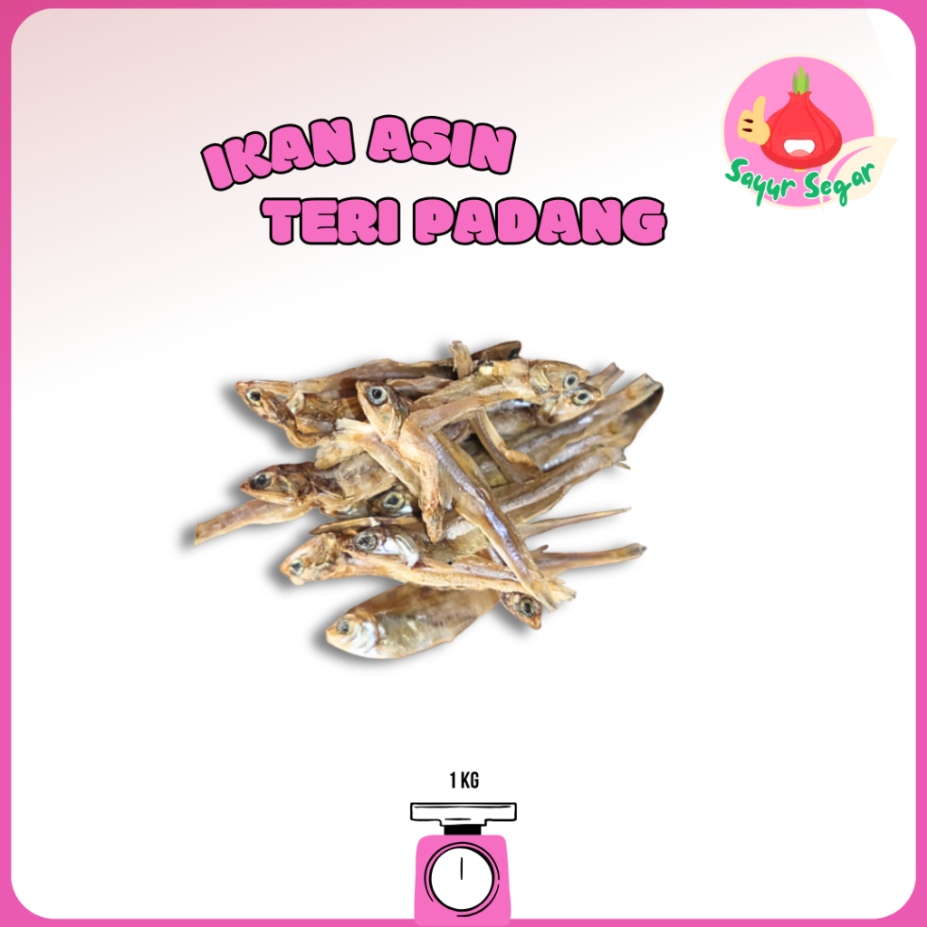 

Sayur Segar - Ikan Asin Teri Padang/Padang Salted Anchovies 1kg