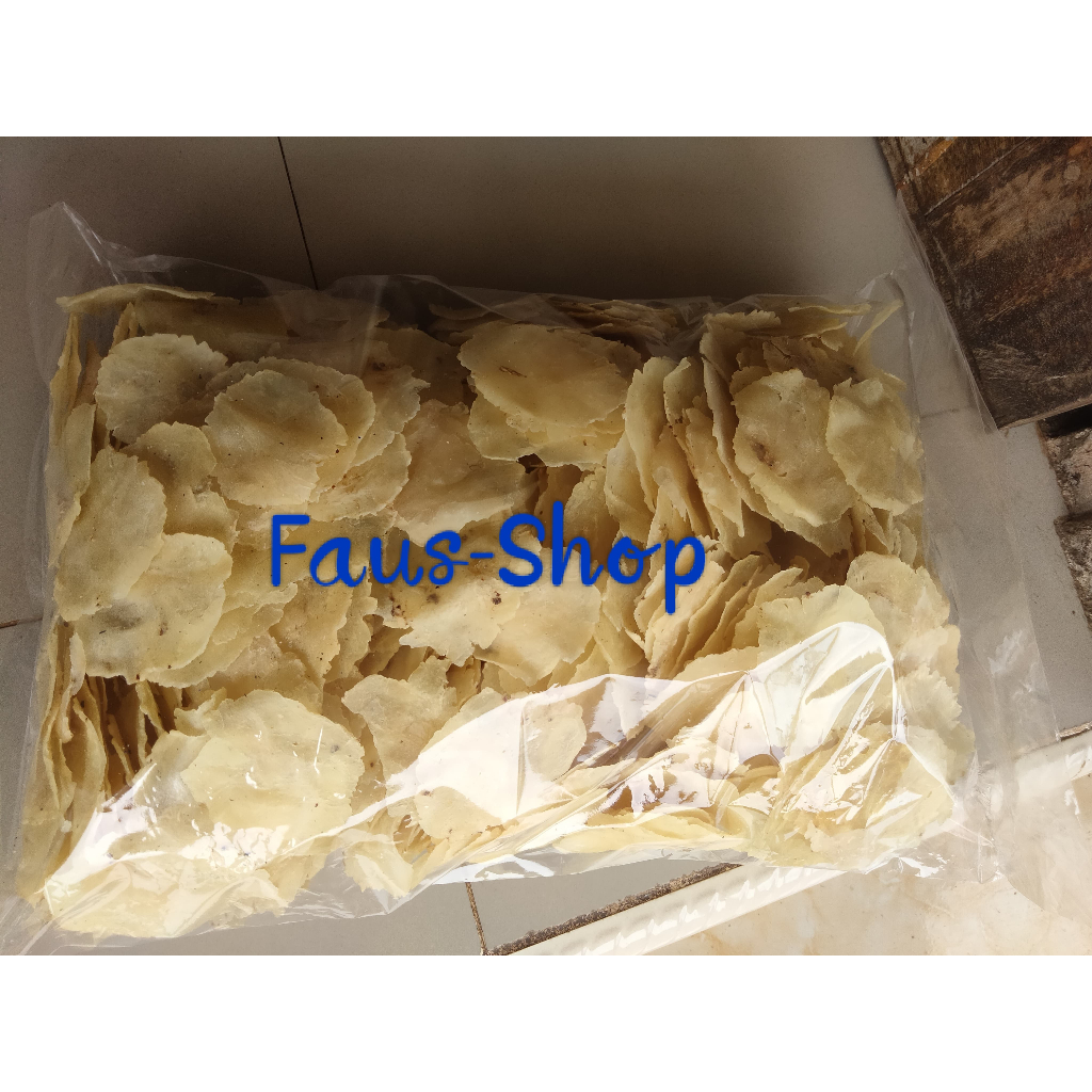 

Emping mini | tipis | Gurih | mentah 1KG