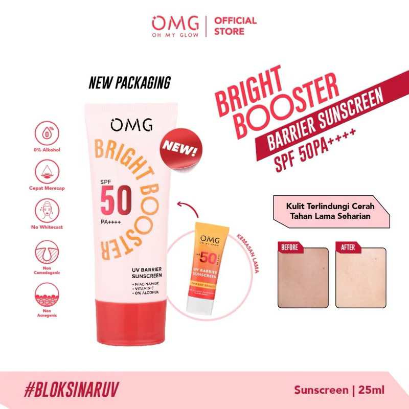 •JEJU• OMG UV BARRIER SUNSCREEN SPF 50 PA++ 25ML | SUNSCREEN BPOM HALAL