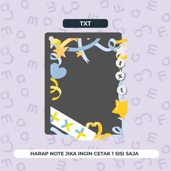 Toploader Photocard Holder PC / Cahol Akrilik / KPOP Top Loader - TXT