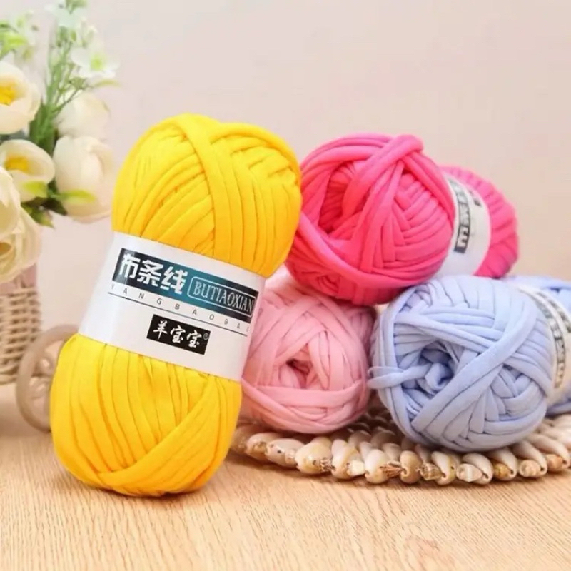 Main Rajut - Benang Kaos T-shirt Yarn Benang Rajut