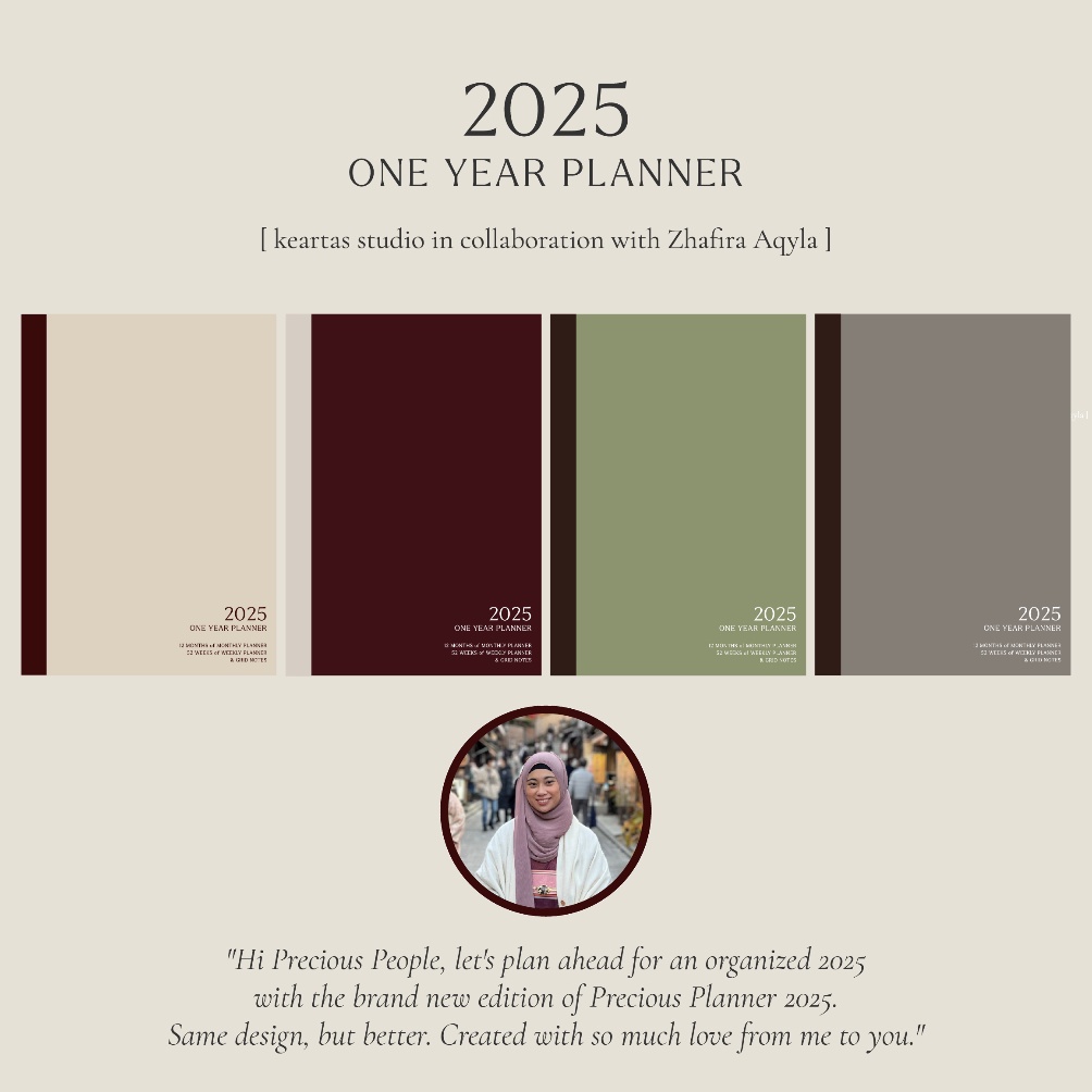 

KODE G76E 225 One Year Planner by Keartas Studio in Collaboration with Zhafira Aqyla