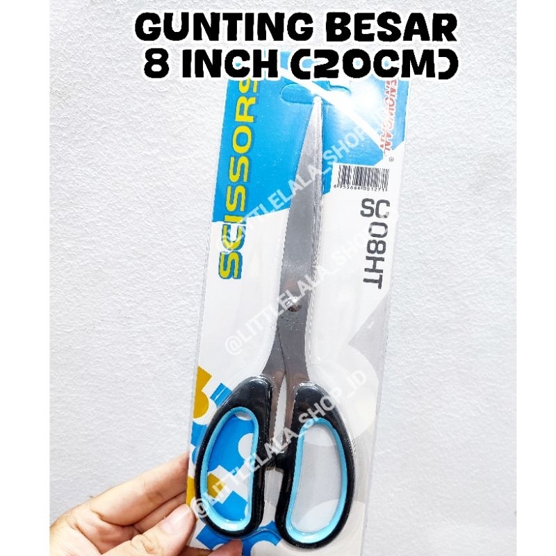 

Gunting Jumbo 8 Inch 20cm / Gunting Stainless Steel Besar/Sharp Scissors/gunting kain kertas super tajam