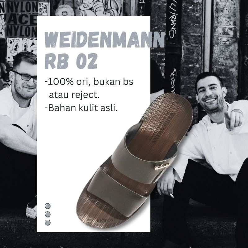 Sandal Kulit Pria Weidenmann RB C2 Ori