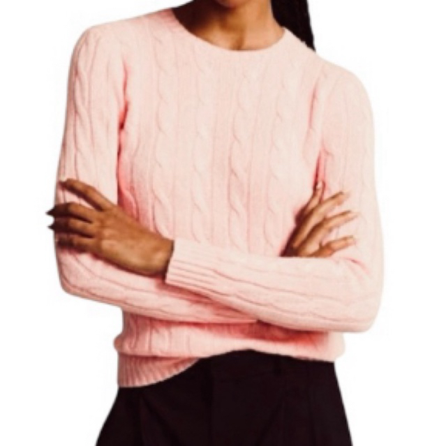 Polo Ralph Laurent Teen Cable Knit Cotton Crewneck | Sweater