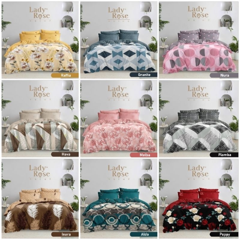 Sprei lady rose Ukuran 180x200 Tinggi Kasur 30Cm / Sprei Ladyrose Ukuran 180x200 Tinggi kasur 30Cm P